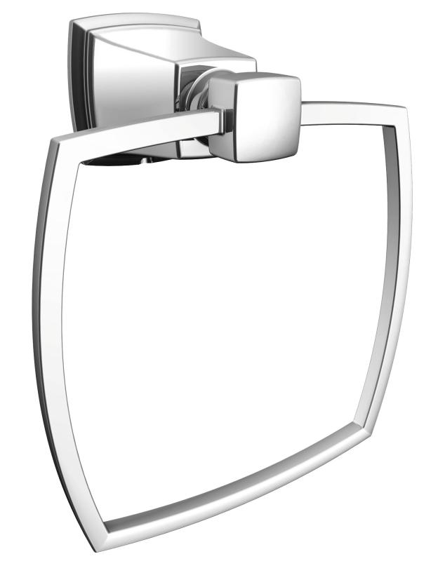 Moen Boardwalk Series Y3286CH Towel Ring, Aluminum/Zinc, Chrome, Screw Mounting Plastic