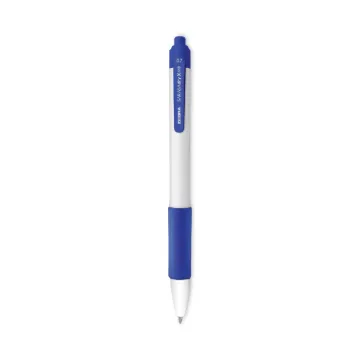 Sarasa Dry X20+ Gel Pen, Retractable, Fine 0.7 mm, Blue Ink, White Barrel, Dozen