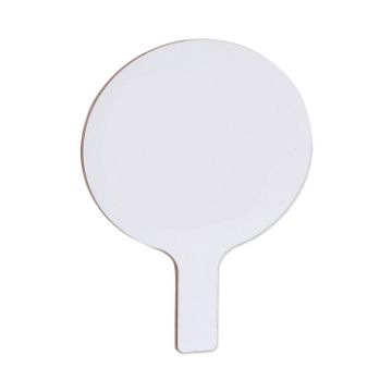 Dry Erase Paddle, 9 x 5, White Surface, 12/Pack