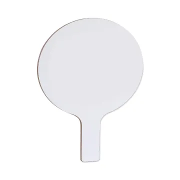 Dry Erase Paddle, 9 x 5, White Surface, 12/Pack