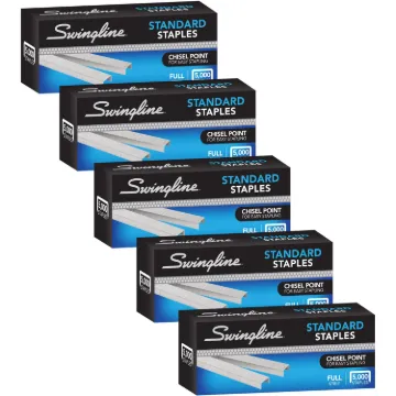 S.F. 1 Standard Staples, 0.25" Leg, 0.5" Crown, Steel, 5,000/Pack, 5 Packs/Box