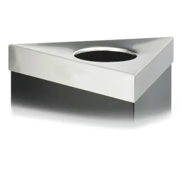 Trifecta Waste Receptacle Lid, No Inscription, 20w x 20d x 3h, Stainless Steel, Ships in 1-3 Busines