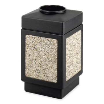 Canmeleon Aggregate Panel Receptacles, Top-Open, 38 gal, Polyethylene, Black, Ships in 1-3 Business