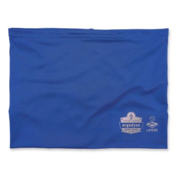 Chill-Its 6489 2-Layer Cooling Performance Knit Multi-Band, Polyester/Spandex, Small/Medium, Blue, S