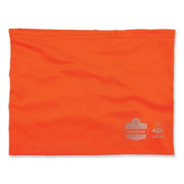 Chill-Its 6489 2-Layer Cooling Performance Knit Multi-Band, Polyester/Spandex, S/M, Hi-Vis Orange, S