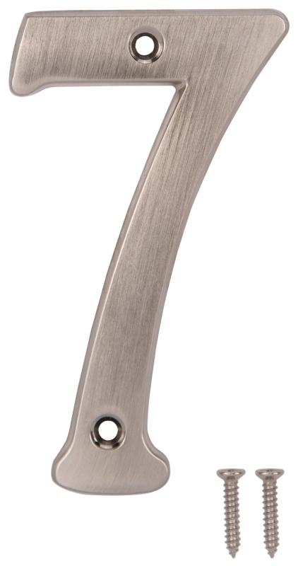 ProSource N-Z047SN-PS House Number, Character: 7, 4 in H Character, 2. ...