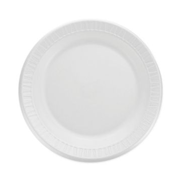 Quiet Classic Laminated Foam Dinnerware, Plate, 9", White, 125/Pack, 4 Packs/Carton