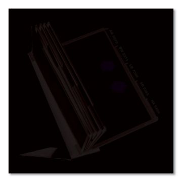 VARIO Document Holder, 10 Panels 15.5 x 6.5 x 10.75, Black Borders