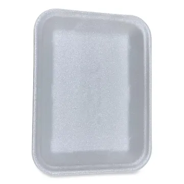 Meat Trays, #4D, 9.47 x 7.12 x 1.32, White, 500/Carton