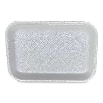 Meat Trays, #2S, 8.5 x 6 x 0.7, White, 500/Carton