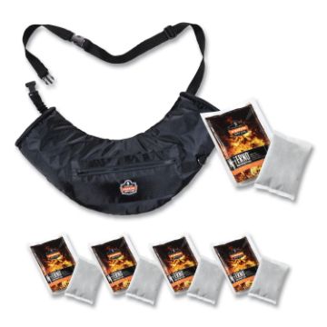 N-Ferno 6980 Winter Hand Warmer Muff Kit with 5 Hand Warmer Packets, Nylon/Fleece/Neoprene, Black, S
