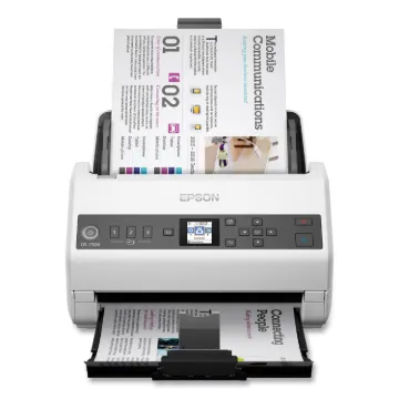 DS-730N Network Color Document Scanner, 600 dpi Optical Resolution, 100-Sheet Duplex Auto Document F