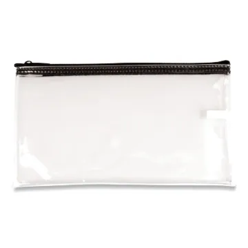 Multipurpose Zipper Bags, Vinyl, 11 x 6, Clear