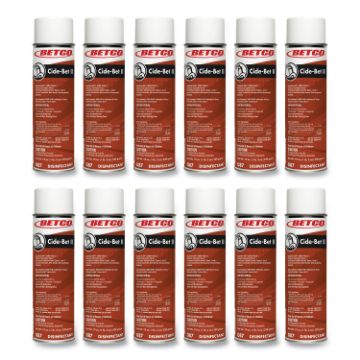 Cide-Bet II Aerosol Disinfectant Spray, Floral Scent, 19 oz Aerosol Spray, 12/Carton