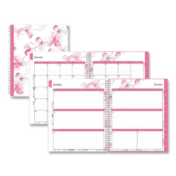 Breast Cancer Awareness Create-Your-Own Cover Weekly/Monthly Planner, Orchid Artwork, 11 x 8.5, 12-M
