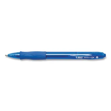 GLIDE Bold Ballpoint Pen, Retractable, Bold 1.6 mm, Blue Ink, Translucent Blue Barrel, 4/Pack