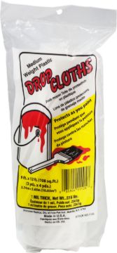 9" x 12" 1 Mil Drop Cloth, 48/Case