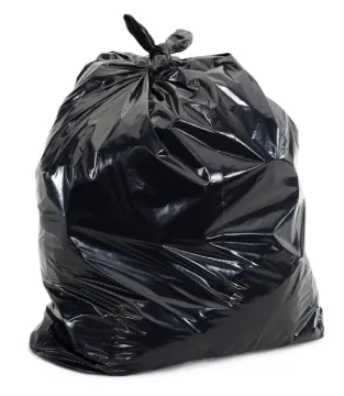 33" x 48" 42 Gallon 6Mil Black Contractor Bags, 15/Case