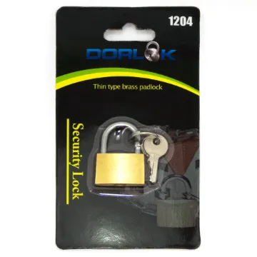 1" (25mm) Standard Shackle Brass Padlock
