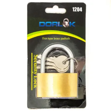 2" (50mm) Standard Shackle Brass Padlock