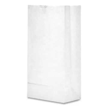 #8 White Paper Bag, 6-1/8" x 4-1/16" x 12-7/16", 500/Case