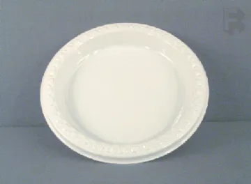 6" Plastic Plates, 1000/Case