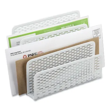 Urban Collection Punched Metal Letter Sorter, 3 Sections, DL to A6 Size Files, 6.5" x 3.25" x 5.5",