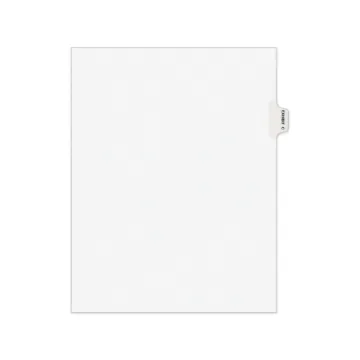 Avery-Style Preprinted Legal Side Tab Divider, Exhibit C, Letter, White, 25/Pack, (1373)