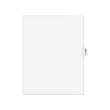 Avery-Style Preprinted Legal Side Tab Divider, Exhibit E, Letter, White, 25/Pack, (1375)