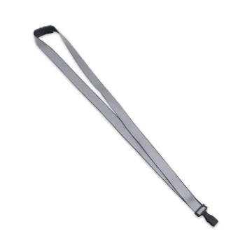 Deluxe Safety Lanyards, J-Hook Style, 36" Long, Black, 24/Box