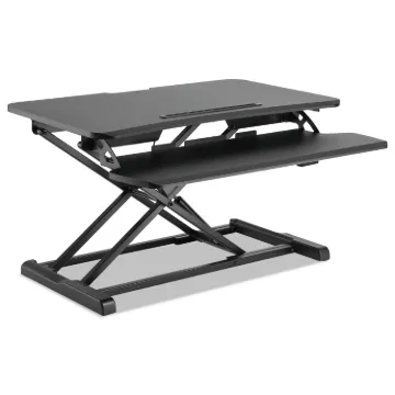 AdaptivErgo Sit-Stand Workstation, 31.5" x 26.13" x 4.33" to 19.88", Black