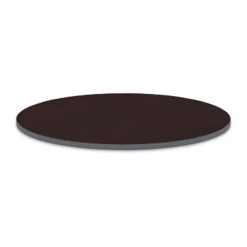 Reversible Laminate Table Top, Round, 35 3/8w x 35 3/8d, Medium Cherry/Mahogany