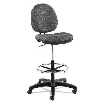 Alera Interval Series Swivel Task Stool, 33.26" Seat Height, Supports up to 275 lbs, Graphite Gray S