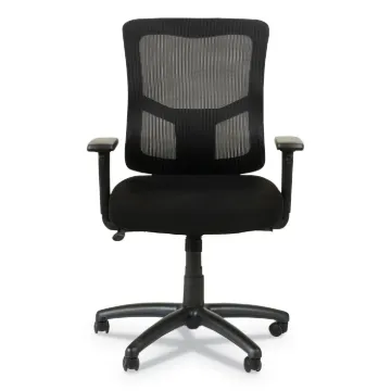Alera Elusion II Series Mesh Mid-Back Swivel/Tilt Chair with Adjustable Arms, Up to 275 lbs, Black S