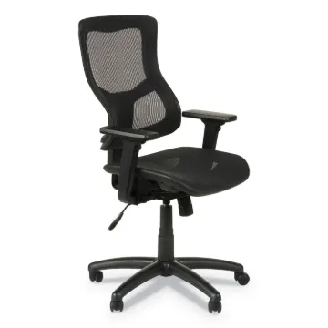 Alera Elusion II Series Suspension Mesh Mid-Back Synchro with Seat Slide Chair, Up to 275 lbs, Black