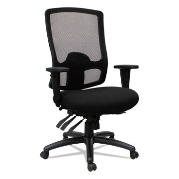 Alera Etros Series High-Back Multifunction with Seat Slide Chair, Supports up to 275 lbs, Black Seat