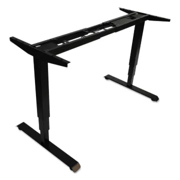 AdaptivErgo 3-Stage Electric Table Base w/Memory Controls, 25" to 50.7", Black