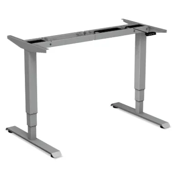 AdaptivErgo 3-Stage Electric Table Base w/Memory Controls, 25" to 50.7", Gray