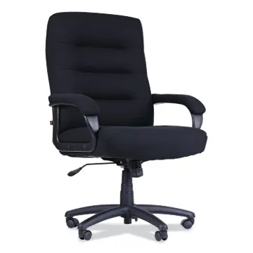 Alera Kesson Series High-Back Office Chair, Supports up to 300 lbs., Black Seat/Black Back, Black Ba