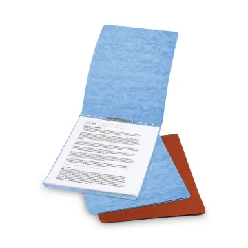 PRESSTEX Report Cover with Tyvek Reinforced Hinge, Top Bound, Two-Piece Prong Fastener, 2" Capacity,