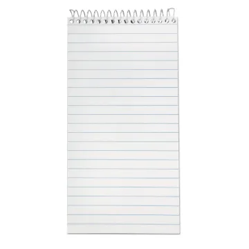 Earthwise by Ampad Recycled Reporter's Notepad, Gregg Rule, White Cover, 70 White 4 x 8 Sheets