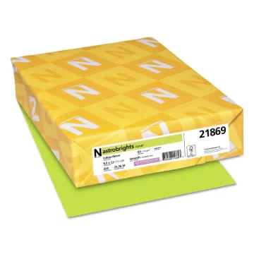 Color Cardstock, 65 lb, 8.5 x 11, Vulcan Green, 250/Pack