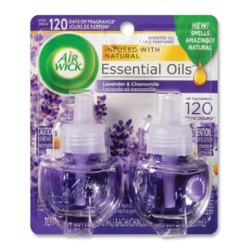 Scented Oil Refill, Lavender & Chamomile, 0.67oz, Purple, 2/Pack
