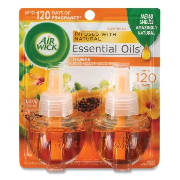 Scented Oil Twin Refill, Hawai'i Exotic Papaya/Hibiscus Flower, 0.67 oz