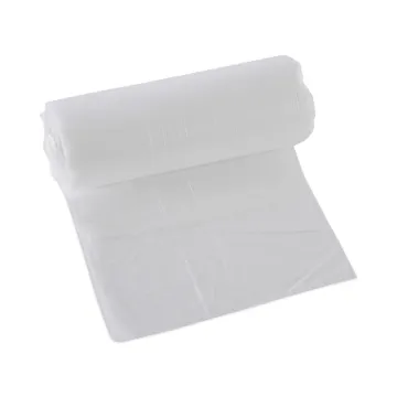 High-Density Can Liners, 16 gal, 6 microns, 24" x 33", Natural, 1,000/Carton