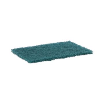 Heavy-Duty Scour Pad, Green, 6 x 9, 15/Carton