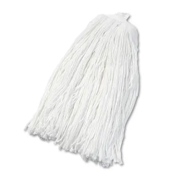 Cut-End Wet Mop Head, Rayon, No. 32, White, 12/Carton