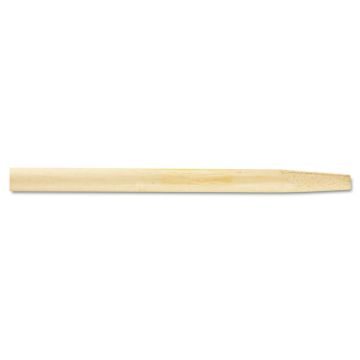Tapered End Broom Handle, Lacquered Hardwood, 1.13 dia x 54, Natural