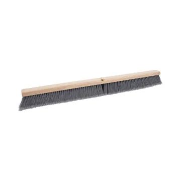 Floor Brush Head, 3" Gray Flagged Polypropylene, 36