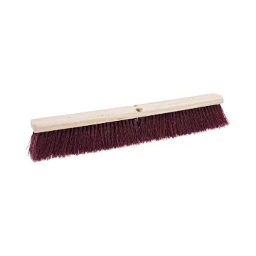 Floor Brush Head, 3 1/4" Maroon Stiff Polypropylene, 24